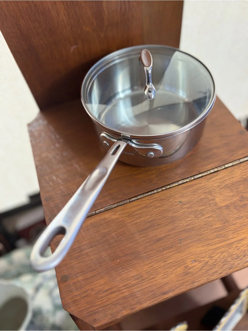 Emeril All-Clad Copper Core Stainless Steel 2 Qt Saucepan With Lid EUC